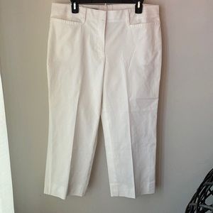 Jill Sander White Cropped Pants